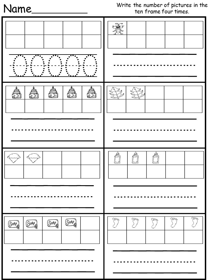 Free Kindergarten Number Sense Worksheets Printable Kindergarten Worksheets
