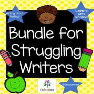 bundle for strugglings writers k-2